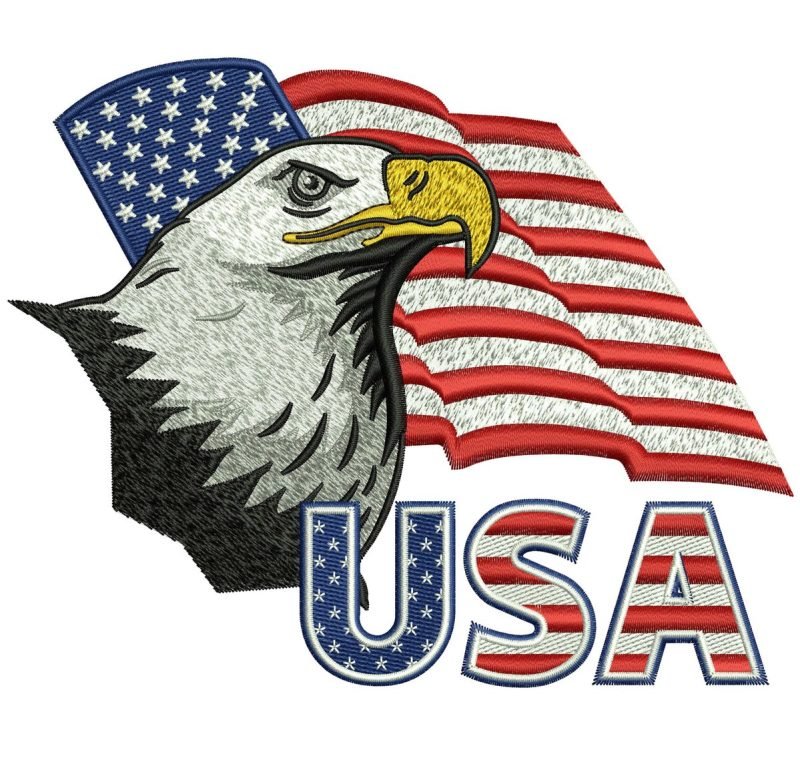 Custom embroidery digitizing sample - chest logo design